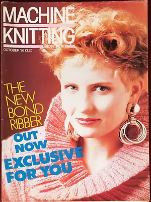 Machine Knitting Monthly Pattern Magazine 1986 October Vintage Ladies Boho Mens • £7.49