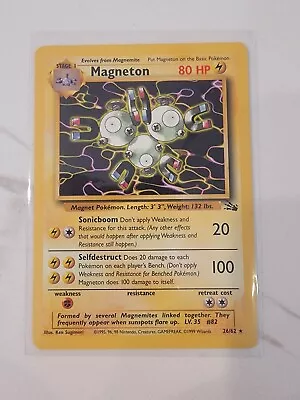Magneton - #26/62 - Fossil Set - 1999 WOTC Pokemon Card Rare - LP • $4.50