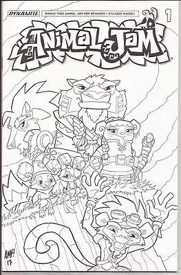 Animal Jam #1 - Coloring Book Variant -animal Jam Gem Rewards/stickers Inside • £12.86