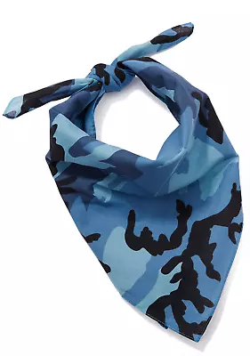 100% COTTON PLAIN PAISLEY DESIGN CAMO Army Bandanna Cow Boy Girl Bandana Scarf • £2.99