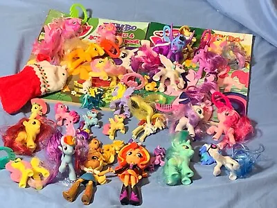 Lot Of 45 My Little Pony Small To Large Various Figures Accessories & 2 Color Bk • $24.95