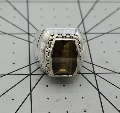 Michael Dawkins Sterling Silver Citrine Ring Sz. 6 • $54.99