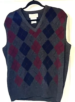 McGEORGE Of Dumfries  Intarsia  Mens Lambswool Sweater Vest 44 • $32