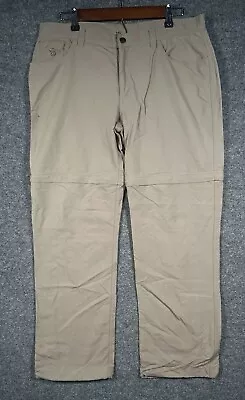 Mountain Hardwear Hiking Pants Convertible Zip Shorts Tan Outdoors Women’s 12  • $15.99