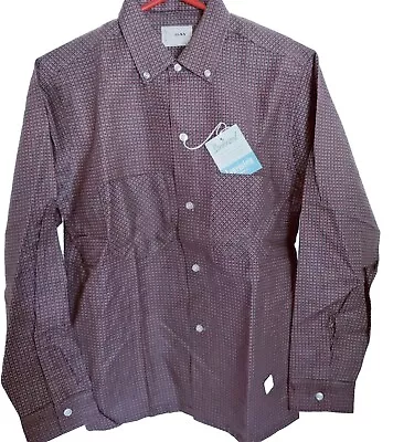 VINTAGE DEADSTOCK 50's SANFORIZED COTTON FLANNEL HOUNDSTOOTH MENS SIZE SM • $50