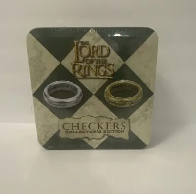 The Lord Of The Rings Collectors Edition Checkers Set Complete With Tin & Board • £24.08