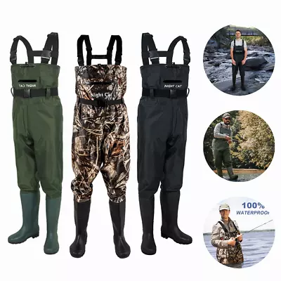 Waders For Men Women Chest Waders With Boots Waterproof Fishing Waders Nylon USA • $59.98