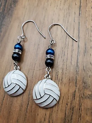 Volleyball Earrings Volleyball Jewelry Volleyball Gift  Pick Team Colors  • $13.99