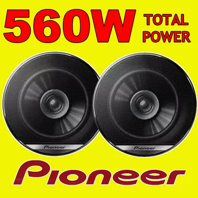 PIONEER 560W TOTAL DualCone 6.5 INCH 17cm CAR DOOR/SHELF COAXIAL SPEAKERS PAIR • £24.99