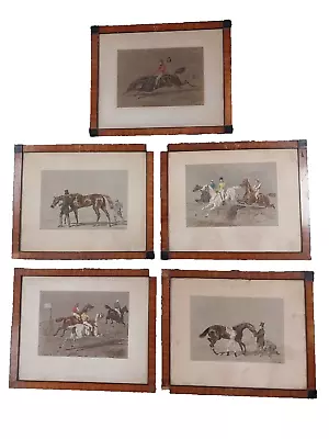 Set Of 5 Framed Mid 19th Century Equestrian Lithographic Prints By J.F. Herring • £110