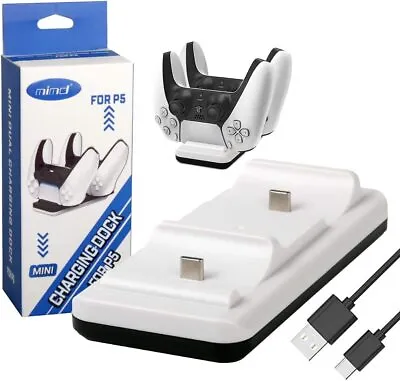 Dual Charger Station For PS5 Twin Charger Dock Slot For Sony PS5 Playstation 5 • £7