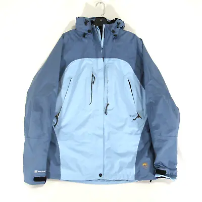 Mountain Hardwear Conduit Shell Parka Hooded Jacket Size 12 Blue Outdoors Ski • $38.95