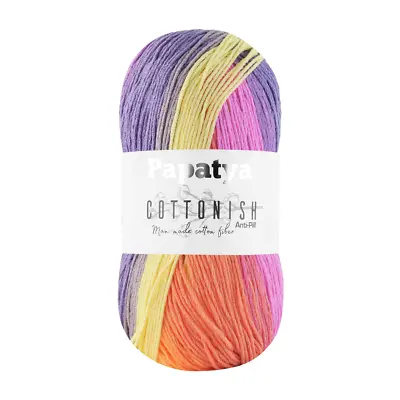 £1.50 • Buy Clearance Rainbow Double Knitting 100g Cottonish Anti Pilling Papatya