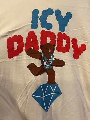 NEW Gucci Mane Ice Daddy Teddy Bear Logo Graphic Double Sided Shirt L/XL Guwop • $24.99