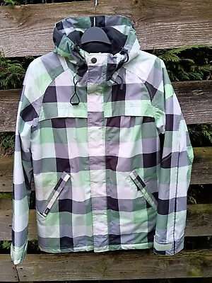 Vans Women's Ski/Snowboard Insulated Jacket Size Medium Green/Grey/Black Checks • £24.95
