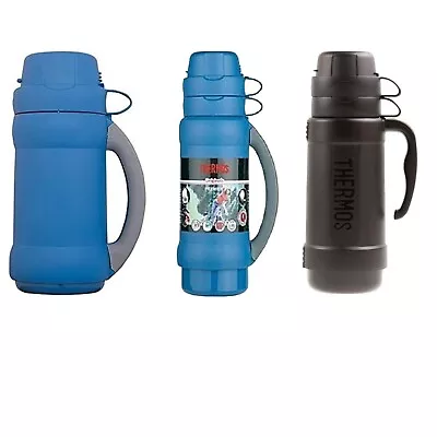 THERMOS Mondial Flask Glass Vacuum Insulated Thermal Hot Cold Drink 1.8L/1L/0.5L • $16.13