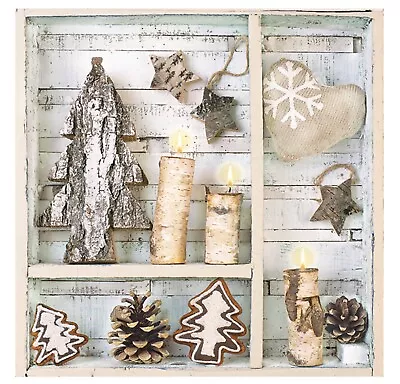 £4.49 • Buy Napkins For Decoupage Christmas LUXURY Decorations Wood 33x33cm 3PLY 20 Pack