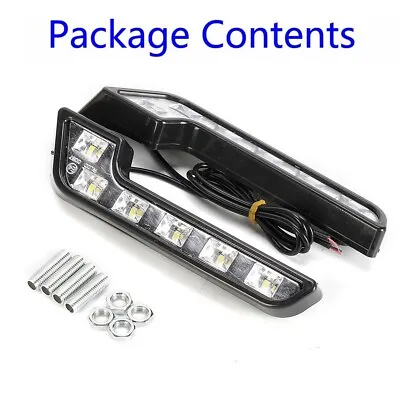 $12.44 • Buy White Fog Lights 12V Driving Fog Light Lamp Car Parts 100 LM 5600K New