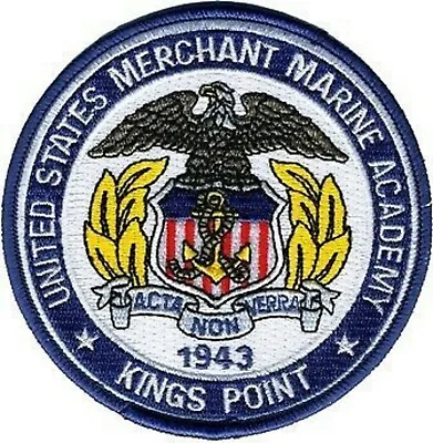 Usn Navy Merchant Marine Academy Kings Point 4  Embroidered Patch • $34.99