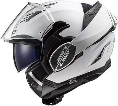 LS2 Helmets Valiant II Modular Helmet Gloss White XS - 900-1021 • $221.03