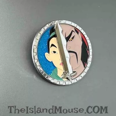 Disney LE WDW Princess Heroes Villains Face Mulan Vs Shan Sword Pin (U2:147309) • $12.95