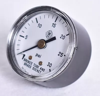 McDaniel Pressure Gauge 1-1/2  Dial 0-30 PSI • $12.99