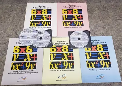 Algebra A Complete Course Module B Videotext Interactive  Books/DVDs 1998-2002 • $34.99