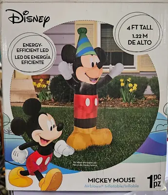 Gemmy 4ft Tall Mickey Mouse Birthday Party Inflatable • $29.99