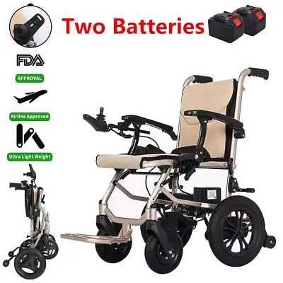 Electric Wheelchair Lightweight Folding Motorized Power Mobility Aid Wheel Chair • $829.99