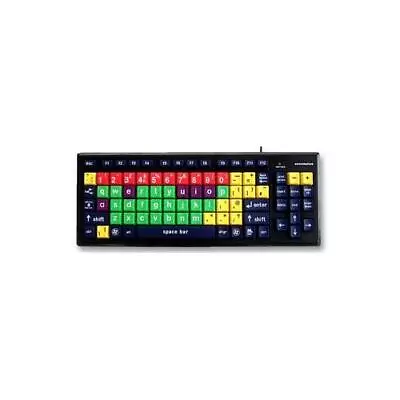 KYB-MON2MIX-LCUH Accuratus Keyboard  Multi Col Keys  Lower Case • £52.29