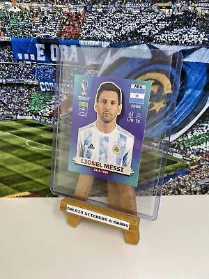 Panini FIFA World Cup Qatar 2022 Lionel Messi Argentina PSG Sticker ARG20 • £5.75