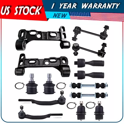 For 2008-09 Chevrolet Trailblazer 14Pcs Lower Control Arm Ball Joint Tie Rod End • $104.74