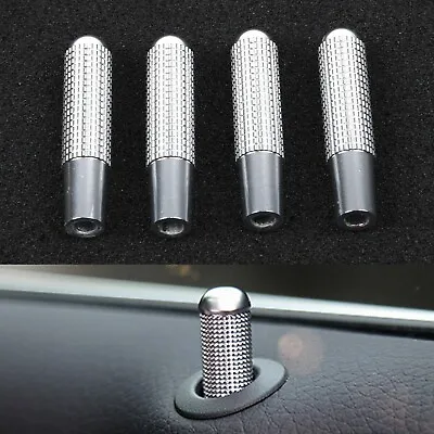 4X Car Door Lock Pin Knob Trim Ring For Mercedes Benz W204 W205 GLC/C Class Kit • $11.38