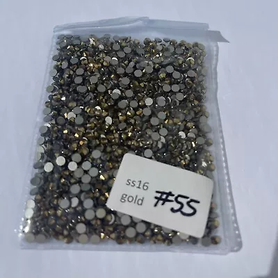 1440pcs SS16(4mm) Crystals Glass Rhinestones Flatback Gems For Nails Decoration • $4.39