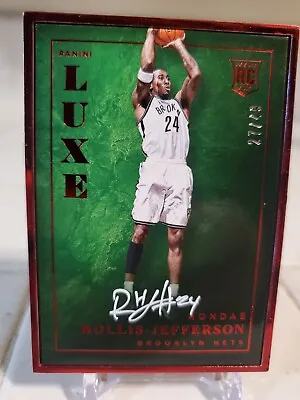 2015 Luxe RONDAE HOLLIS JEFFERSON Jumbo Rookie Autograph Auto Red Foil Card #/49 • $35