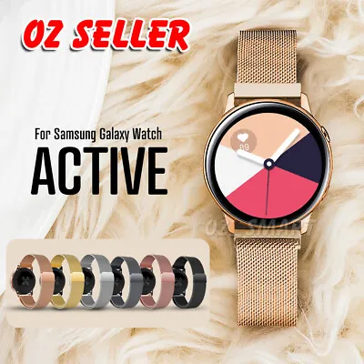 Samsung Galaxy Watch Active 2 Milanese Magnetic Stainless Steel Replacement Band • $11.95