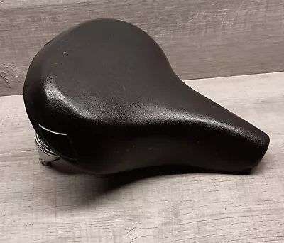 Vintage MESINGER Schwinn  Bicycle Seat Saddle Black With Dual CHROME Springs! • $27