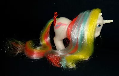 Rose My Little Pony Vintage Brush N Grow Unicorn Bouquet VERY GOOD Tail Works G1 • $12.99