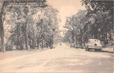 C.1940 South Main St. Southampton LI NY Post Card • $9