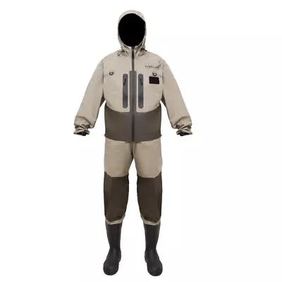 Waterproof Breathable Fly Fishing Clothes Wader Jacket Wading Clothing Apparel • $65.99