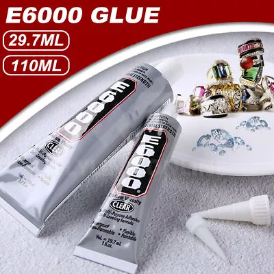 E6000 Glue 29.7/110ML Industrial Strength Crafts Diy Rhinestones • £5.82