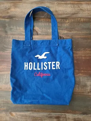 HOLLISTER CALIFORNIA Blue Tote Beach Pool Bag Logo Embroidered Washable • £9.50