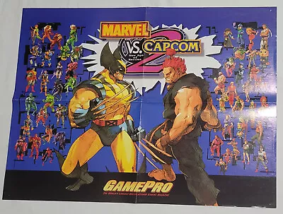 Marvel Vs. Capcom 2 Double Sided Video Game Poster GamePro • $75