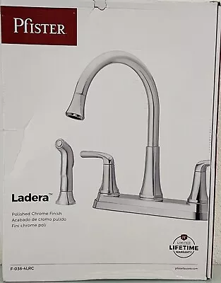 Pfister F-036-4LRC Ladera 2-Handle Kitchen Faucet With Side Spray In Chrome New! • $58.99