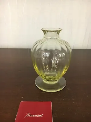 2 Vases Amphora Model Watercolour Crystal Baccarat (Price For 1 Vase) • $337.95