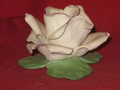 Vintage Capodimonte Delicate Porcelain Pink Rose  • £5