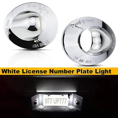 For 1999-2016 Ford F150 F250 F350 Chrome White LED License Plate Tag Light Lamp • $15.98