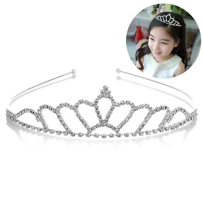 £3.66 • Buy Women Tiara Diamante Rhinestone Crown Wedding Party Prom Headband Decoration