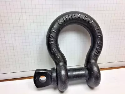Chicago Screw Pin Shackle 6-1/2 T7 7/8  BMB9HS Blk Oxide Steel New  -  Qty 1 • $27.99