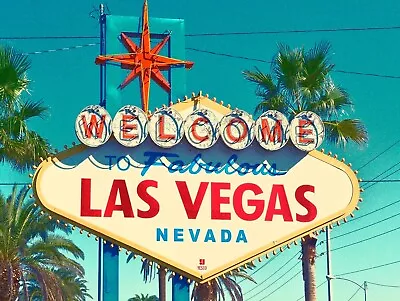 Welcome To Las Vegas Retro Replica Vintage Style Metal Sign/plaque Gift • £4.58